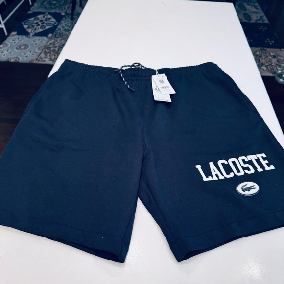 Lacoste Men’s Navy Blue Shorts NWT drawstring waist sz XXL (7) - Picture 13 of 13